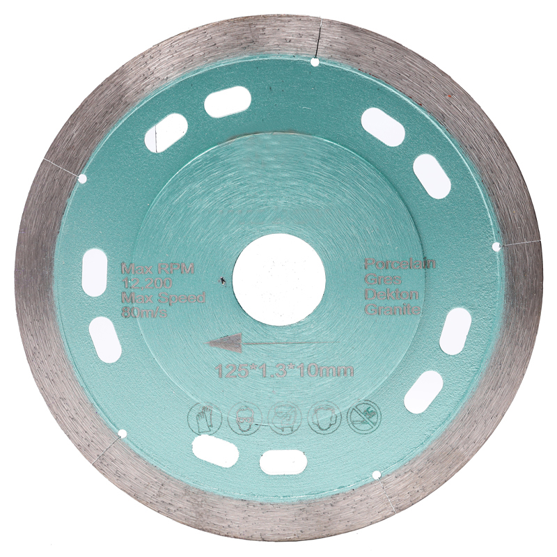 Continuous rim Wet Cutting Diamond Saw Blade for Porcelain 