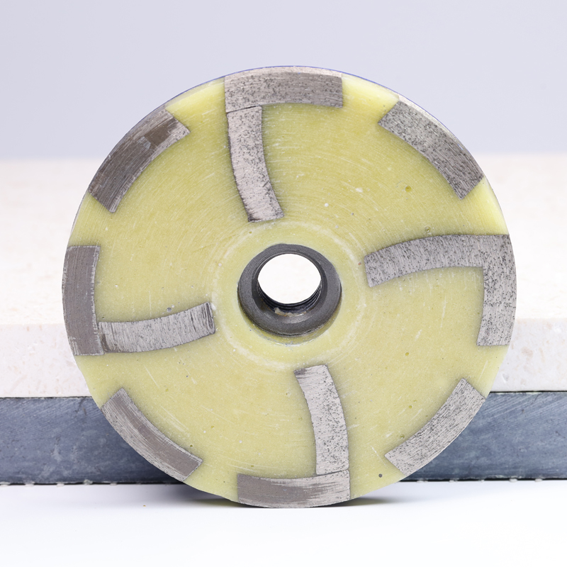 L segment Resin filled Diamond Cup Wheel for Granite Marble