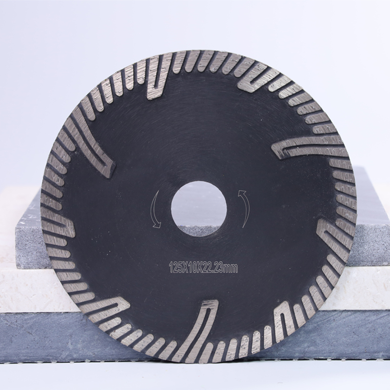 Turbo Diamond Saw Blade Granite Cutting Saw Blade with protective teeth