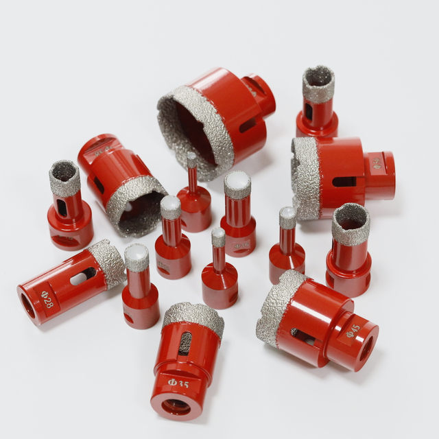 Premium M14 Vacuum Brazed Diamond Core Drill Bit For Porcelain Gres