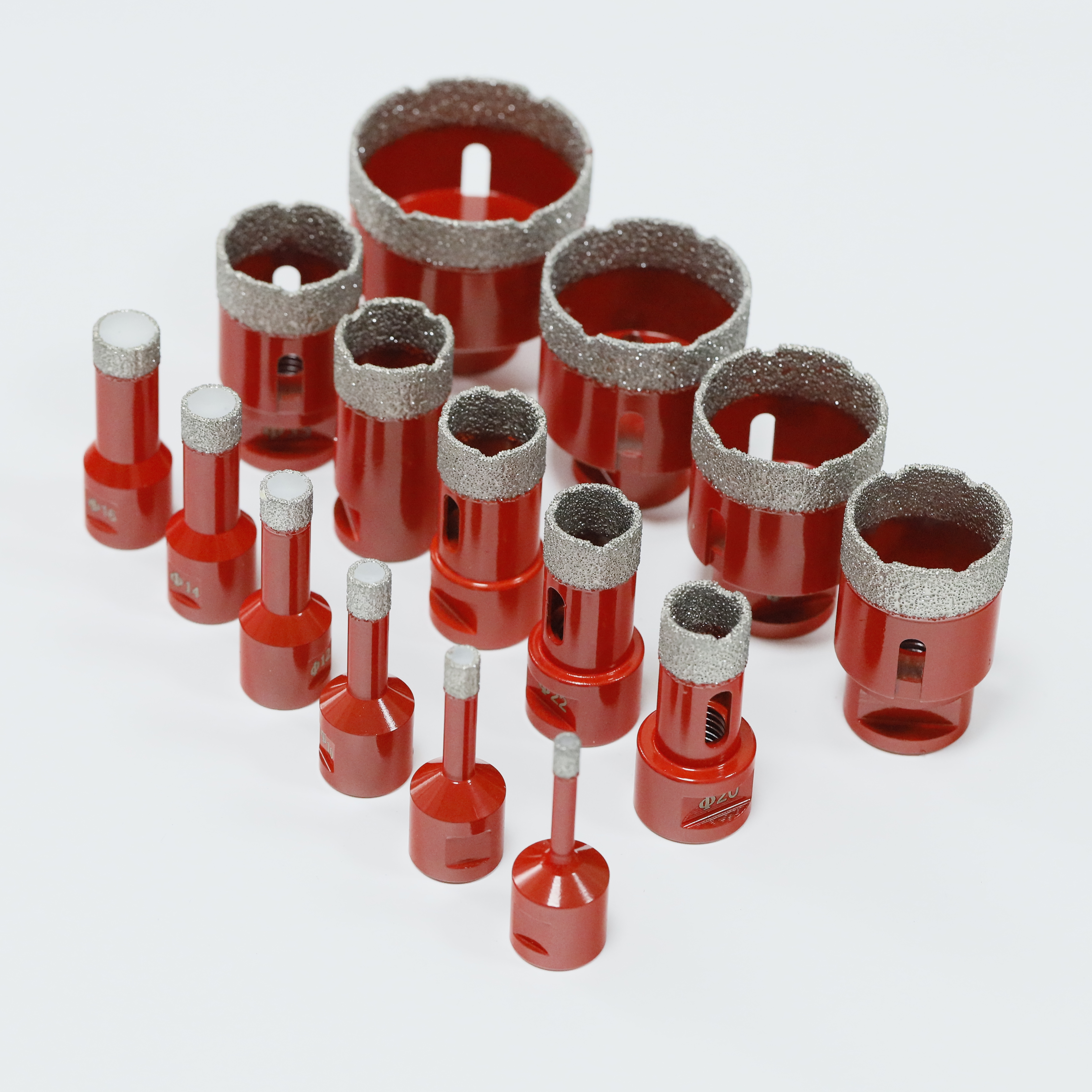 Premium M14 Vacuum Brazed Diamond Core Drill Bit For Porcelain Gres