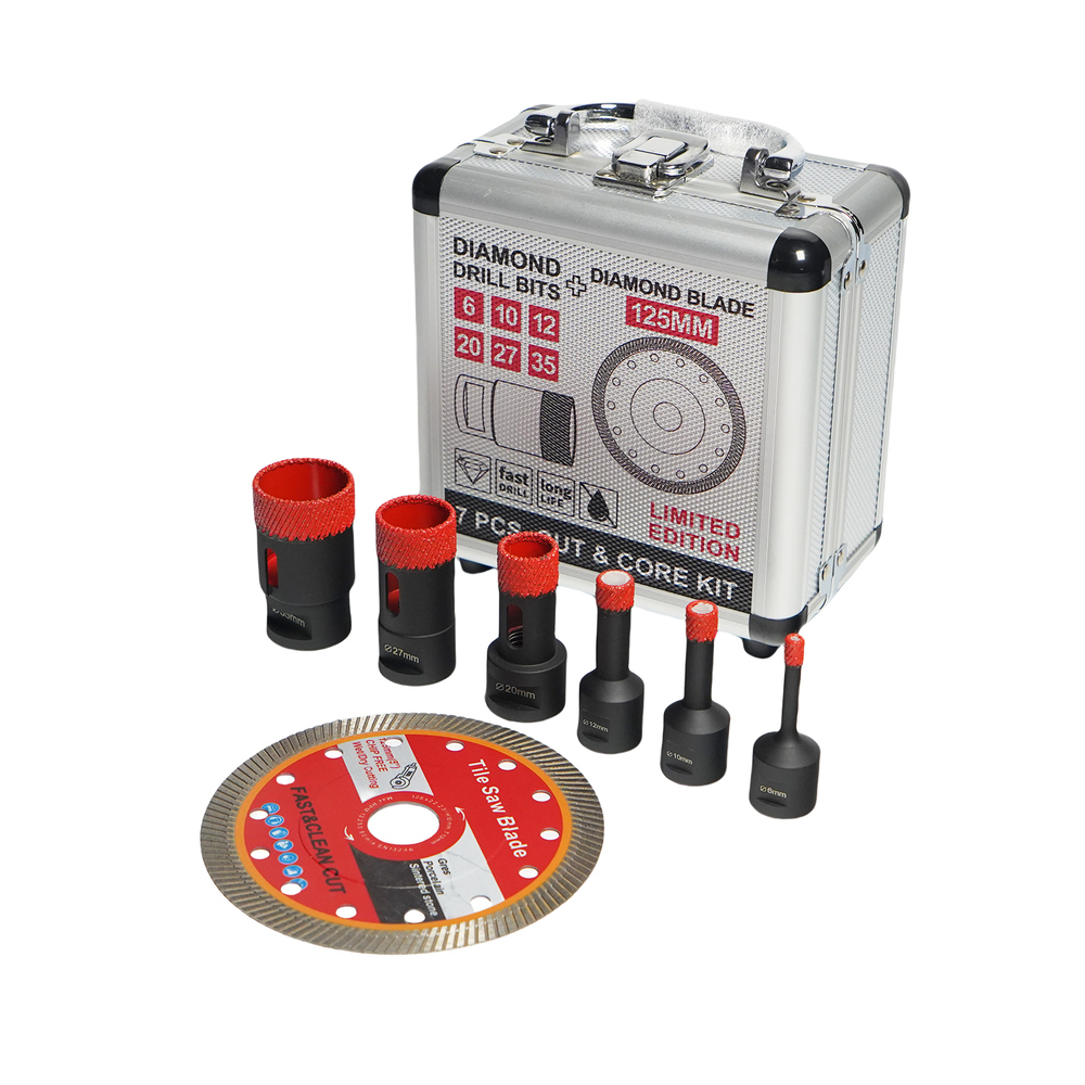 Professional Grade Matrix Drill Bits Set for Porcelain, Granite, and Marble, Optimal Performance