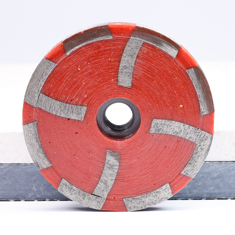 L segment Resin filled Diamond Cup Wheel for Granite Marble