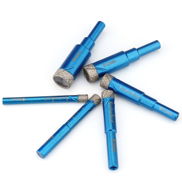 Round Shank Vacuum Brazed Diamond Drill Bit for Porcelain