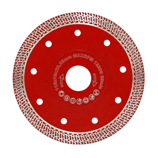 115-125mm 1.2mm Ultra Thin Mesh Turbo Diamond Saw Blade for Ceramic and Sintered Stone