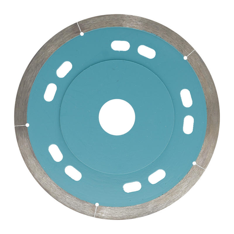 115mm Cooling Slot Continuous Rim Diamond Saw Blade for Ceramic and Sintered Stone