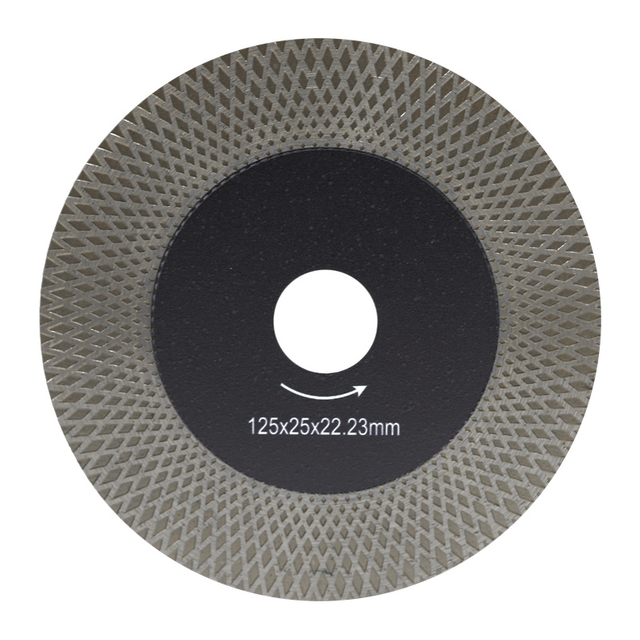 115/125mm Mesh Pattern Diamond Cut and Grind Blade for Ceramic and Sintered Stone