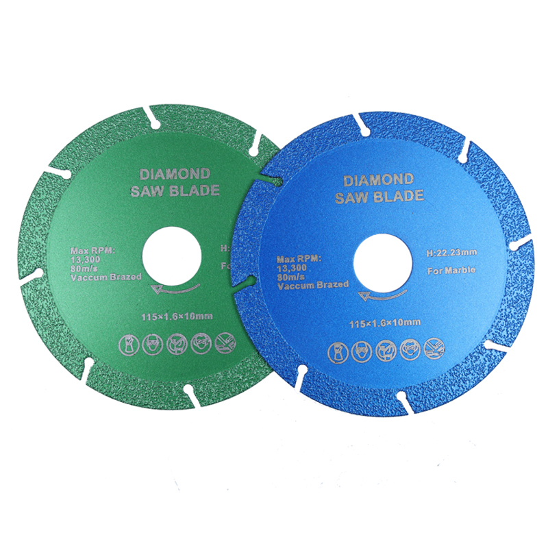 Wholesale Industrial Customizable Sintered Stone Porcelain Glass Jade Cutting Grinding Discs Vacuum Brazed Diamond Saw Blade