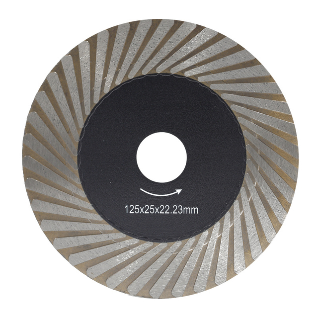 115/125mm Spiral Wind Tooth Diamond Cut and Grind Blade for Ceramic and Sintered Stone