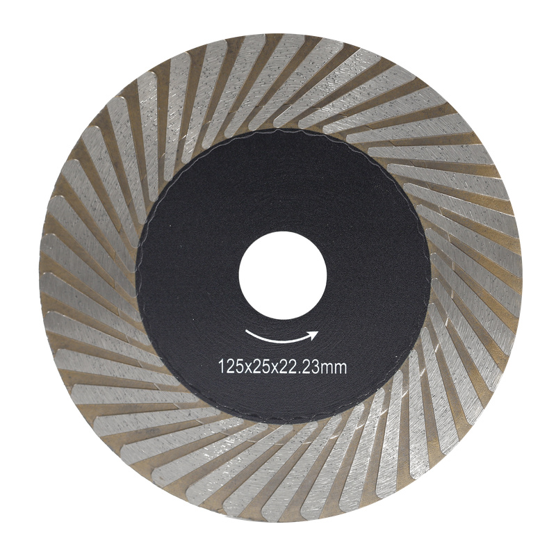 115/125mm Spiral Wind Tooth Diamond Cut and Grind Blade for Ceramic and Sintered Stone