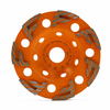 125mm Cyclone Sweeping F shape Segment Diamond Cup Wheel for Fast Concrete Leveling