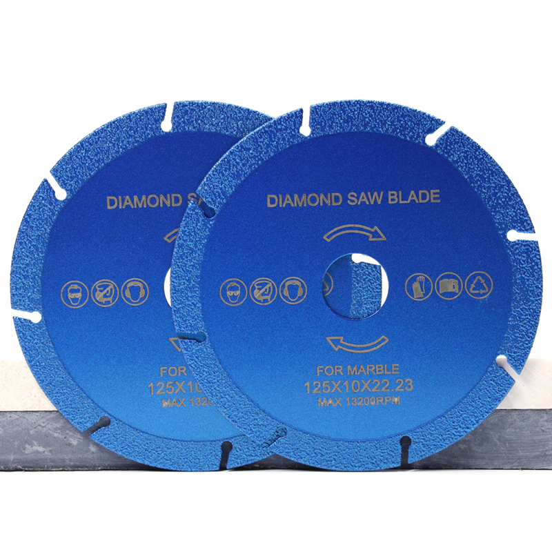 Wholesale Industrial Customizable Sintered Stone Porcelain Glass Jade Cutting Grinding Discs Vacuum Brazed Diamond Saw Blade